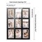 White Finish Collage Frame - Black Mat, 20 Frame Sizes to Choose From, UV Acrylic, Wall Hanging Hardware, Vertical or Horizontal Display